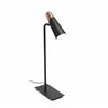 L&aacute;mpara sobremesa negro y cobre LAO 4,5W Faro