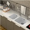 Fregadero de 1 cuba Blanco 34 x 19,5cm Gandia Poalgi 