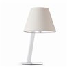 L&aacute;mpara sobremesa blanca MOMA 60W Faro