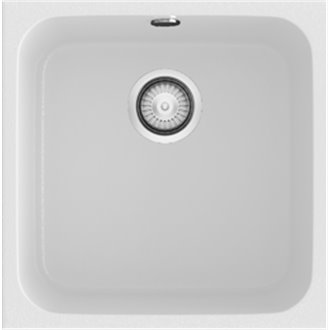 Fregadero de 1 cuba Blanco 44 x 44,5cm Gandia Poalgi 