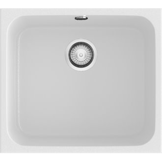 Fregadero de 1 cuba Blanco 54 x 44,5cm Gandia Poalgi