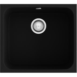 Fregadero de 1 cuba Negro Liso 54 x 44,5cm Gandia Poalgi