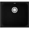 Fregadero de 1 cuba Negro Liso 54 x 44,5cm Gandia Poalgi