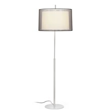 Lámpara pie níquel mate SABA 60W
