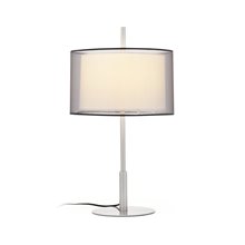 Lámpara pie níquel mate SABA 60W