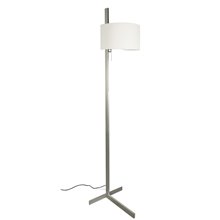 Lámpara pie níquel mate SABA 60W