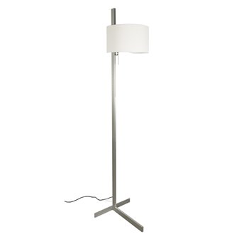 L&aacute;mpara pie aluminio y blanco STAND UP 20W Faro