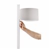 L&aacute;mpara pie aluminio y gris STAND UP 20W Faro