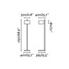 L&aacute;mpara pie aluminio y gris STAND UP 20W Faro