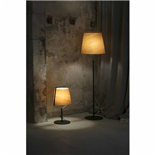 Lámpara sobremesa negro y madera STOOD 20W Faro