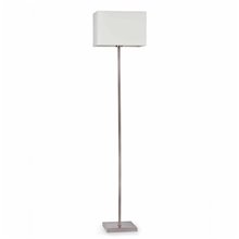Lámpara pie níquel y blanco SWEET 20W