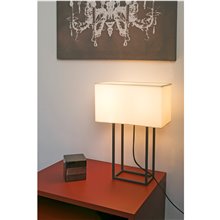 Lámpara sobremesa marrón y beige VESPER 20W Faro