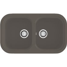 Fregadero de 2 cubas Tundra 81 x 48,5cm Esmeralda Basic Poalgi