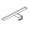 Pack mueble de ba&ntilde;o blanco y lavabo Glass Line Sanchis