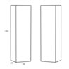 Pack mueble de ba&ntilde;o blanco y lavabo Glass Line Sanchis