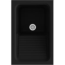 Fregadero de 1 cuba Negro 40 x 60 cm Silex Basic Poalgi 