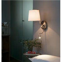 Aplique con lector LED BERNI níquel satinado Faro