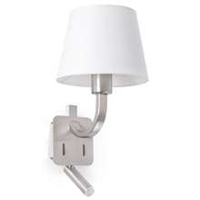 Aplique con lector LED ESSENTIAL níquel mate Faro