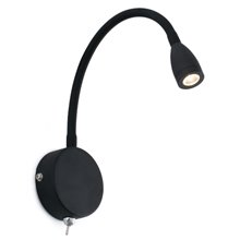 Aplique lector LOKE LED negro Faro