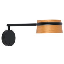 Aplique LOOP LED negro con brazo articulado Faro