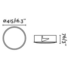 Empotrable blanco LUAN LED 40W Ø41,5cm Faro