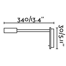 Aplique lector JULIET LED cromo con USB Faro