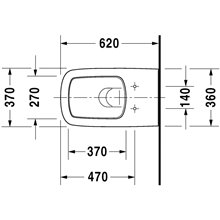 Inodoro suspendido 62 DuraStyle DURAVIT