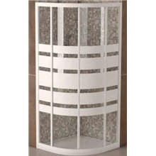 Mampara de ducha semicircular Córcega de Futurbaño