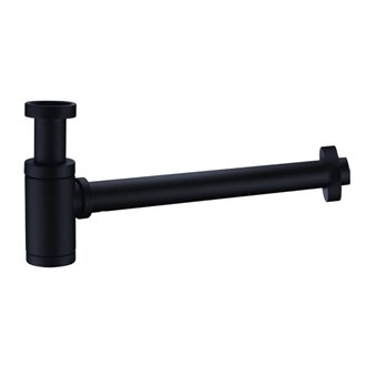 Sif&oacute;n negro mate para lavabo o bid&eacute; IMEX