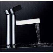 Grifo lavabo cromado/negro Imex Elba