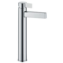 Grifo alto de lavabo cromado/blanco Imex Elba