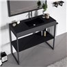 Mueble auxiliar con lavabo met&aacute;lico LUPE Doccia 