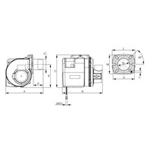 Quemador FERROLI LOW NOx de 1 etapa, modelo...