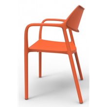 Juego de 2 sillas naranja apilables Splash Aire Resol