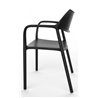 Set de 2 sillas negras con brazos Splash aire Resol