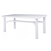 Mesa rectangular blanca VALS de resol