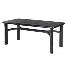 Mesa rectangular gris oscuro VALS de resol
