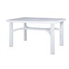 Mesa rectangular blanca BOLERO de resol