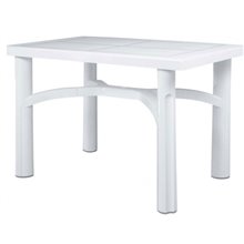 Mesa rectangular blanca TANGO de resol