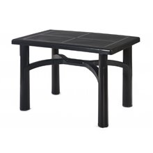 Mesa rectangular gris oscuro TANGO de resol