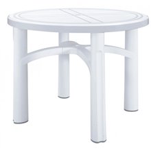 Mesa redonda blanca SALSA de resol