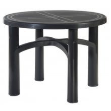 Mesa redonda gris oscuro SALSA de resol