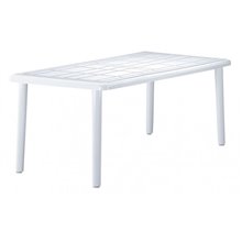 Mesa rectangular blanca SEVILLA de resol
