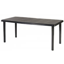 Mesa rectangular gris oscuro SEVILLA de resol