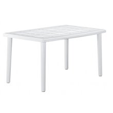 Mesa rectangular blanca OLOT de resol