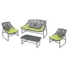 Conjunto de mobiliario de ratán y aluminio SIESTA de Resol