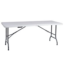 Mesa pegable blanca ratán EASY 180 de Resol