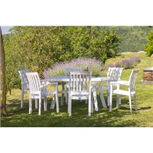 Set de 24 sillones blancos Malibú Resol