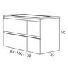 Mueble suspendido Florencia Futurba&ntilde;o