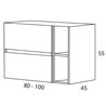 Mueble suspendido Monza Futurba&ntilde;o
